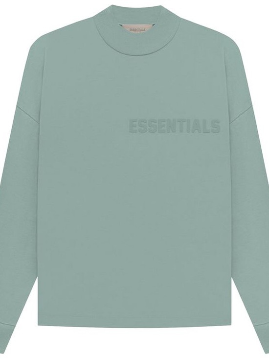 Essentials Other - ESSENTIALS Men's Long Sleeve Tee - Sage Green | Size Large
